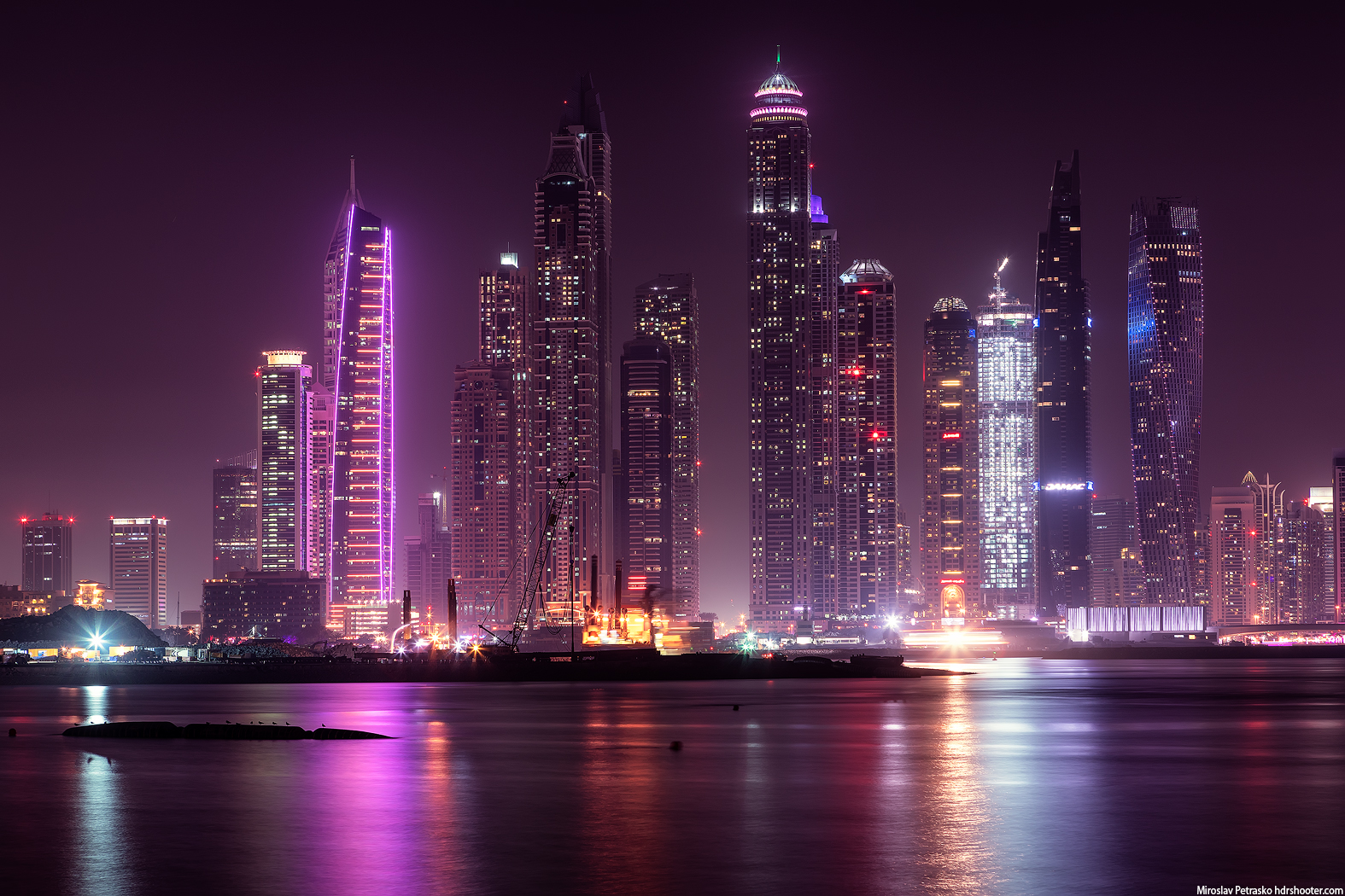 Dubai Marina Neon
